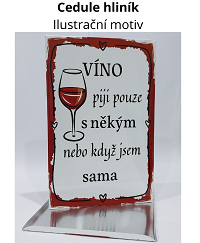 Cedule hliník Ilustrační motiv